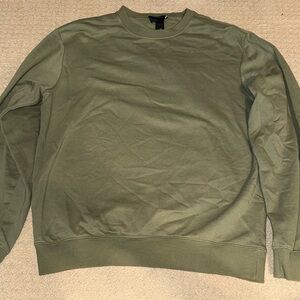 H&M Men's Olive Green Crewneck